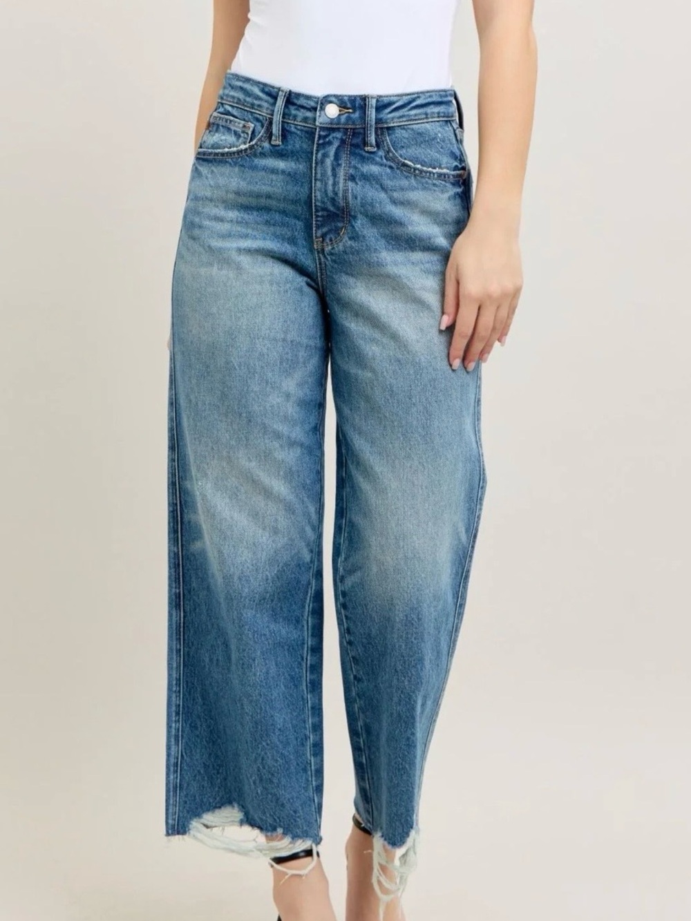 Light Blue Wide Leg Women's Jeans
